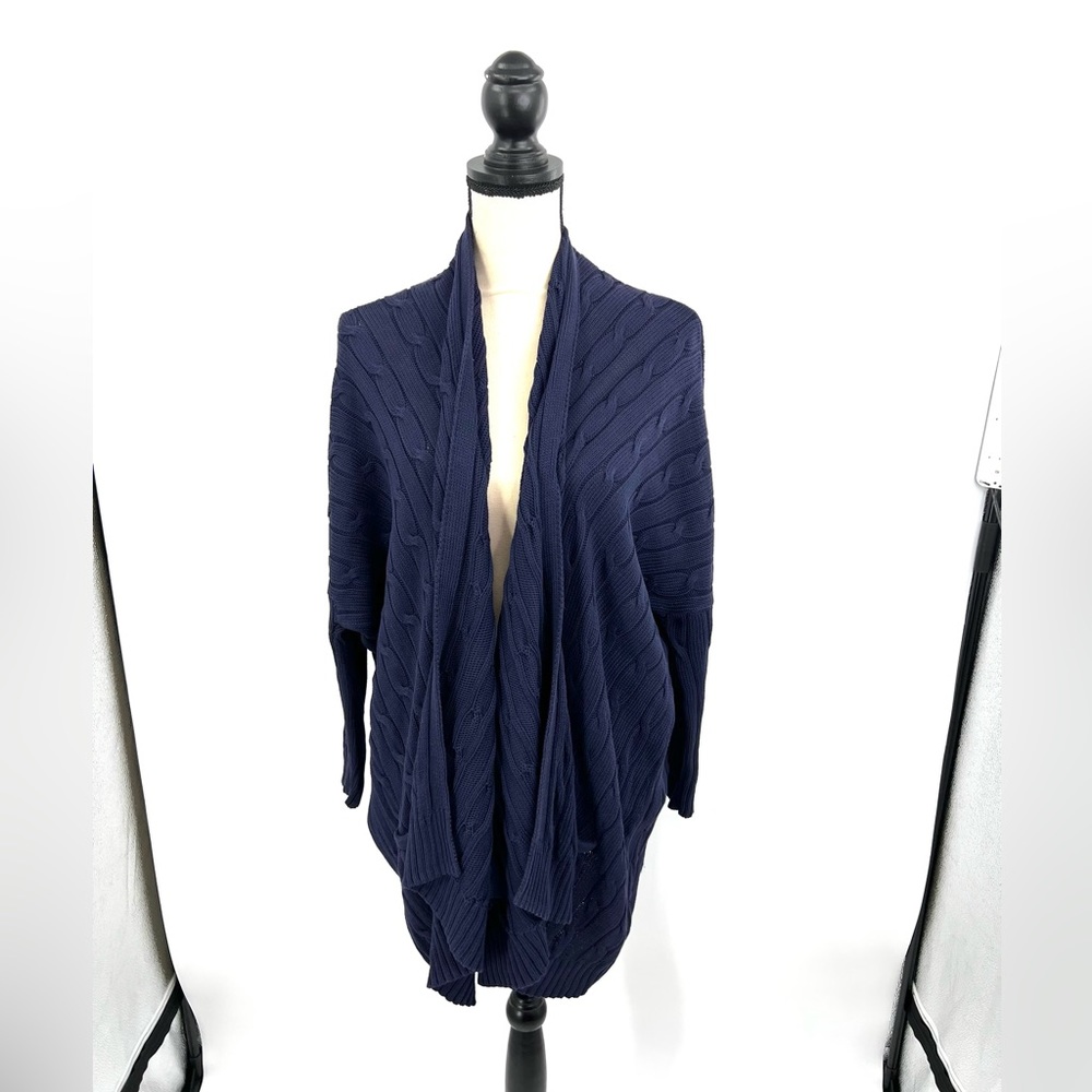 Polo Ralph Lauren Long Sleeve ‘Navy’ Cable Knit Cardigan Woman’s Size 3X